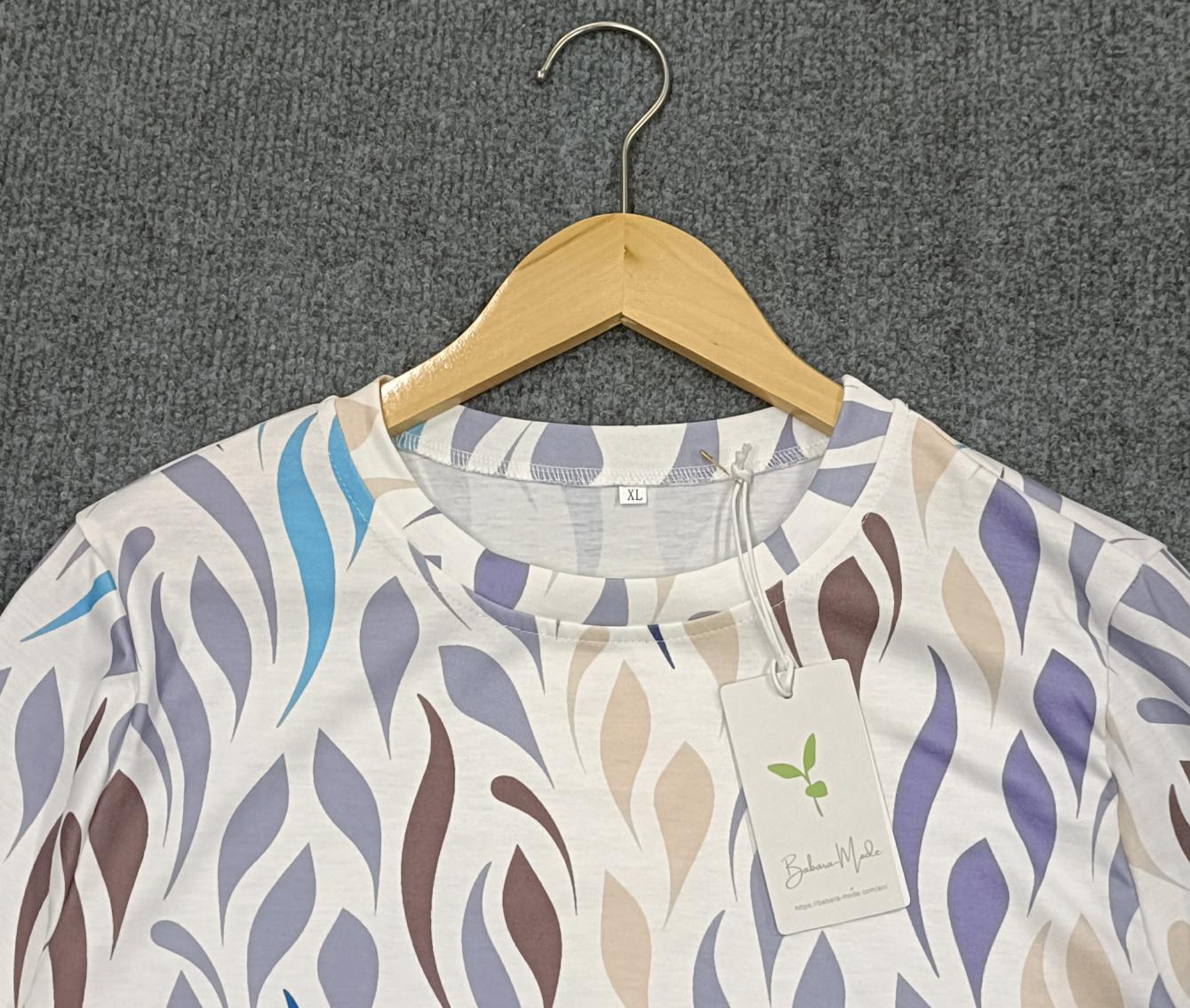 FallStil® - Elegantes langärmeliges Print-Top