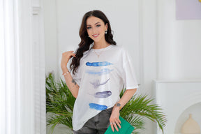 SpringStil® - Freedom Feather T-Shirt mit kurzen Ärmeln